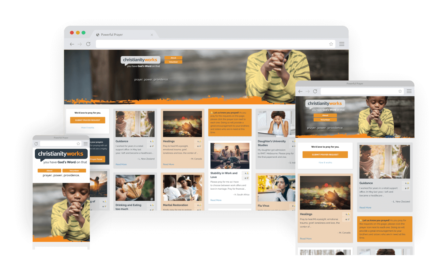 Prayer wall spark web solutions